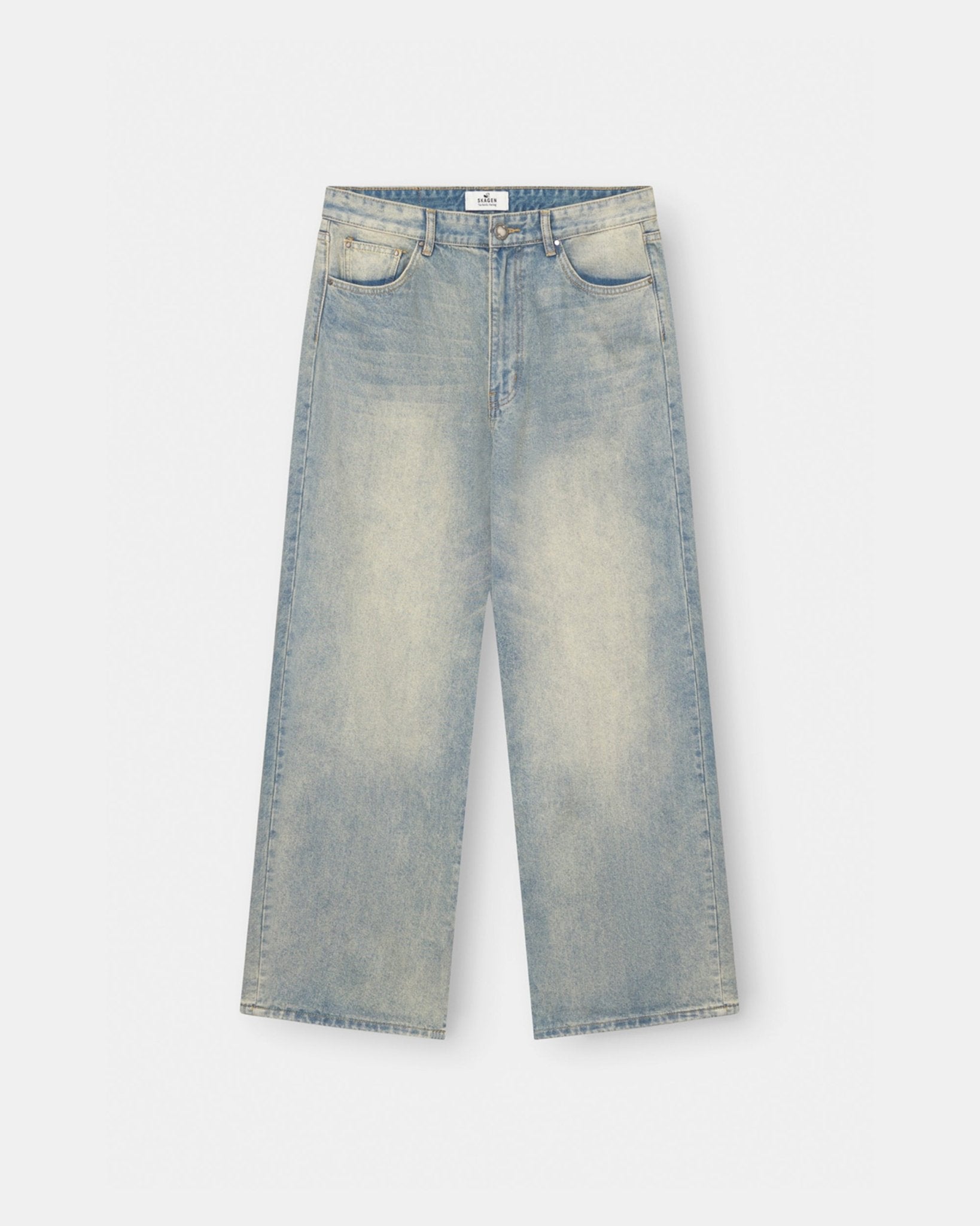 Loose Fit Denim Jeans Light blue vintage wash | Skagen - clothing.dk